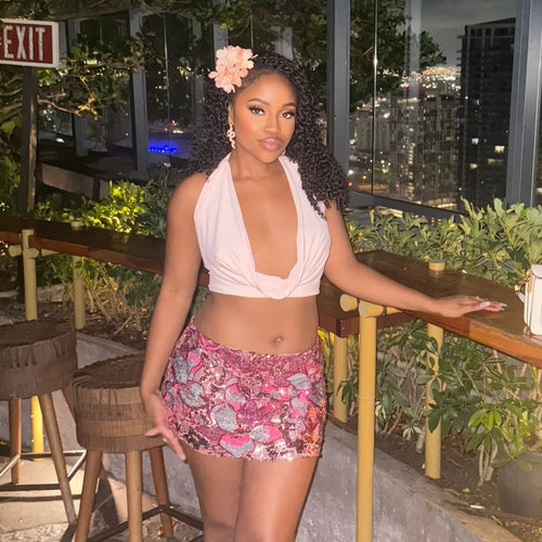 Milos Sequin Mini Skirt Set